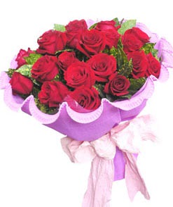 12 adet kırmızı gülden görsel buket  Sivas çiçek , çiçekçi , çiçekçilik 